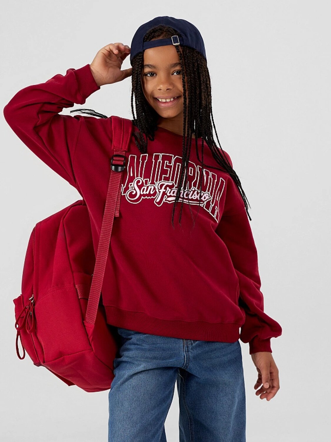 MARK FORMELLE Свитшот 558508 127940 вишневый +печать