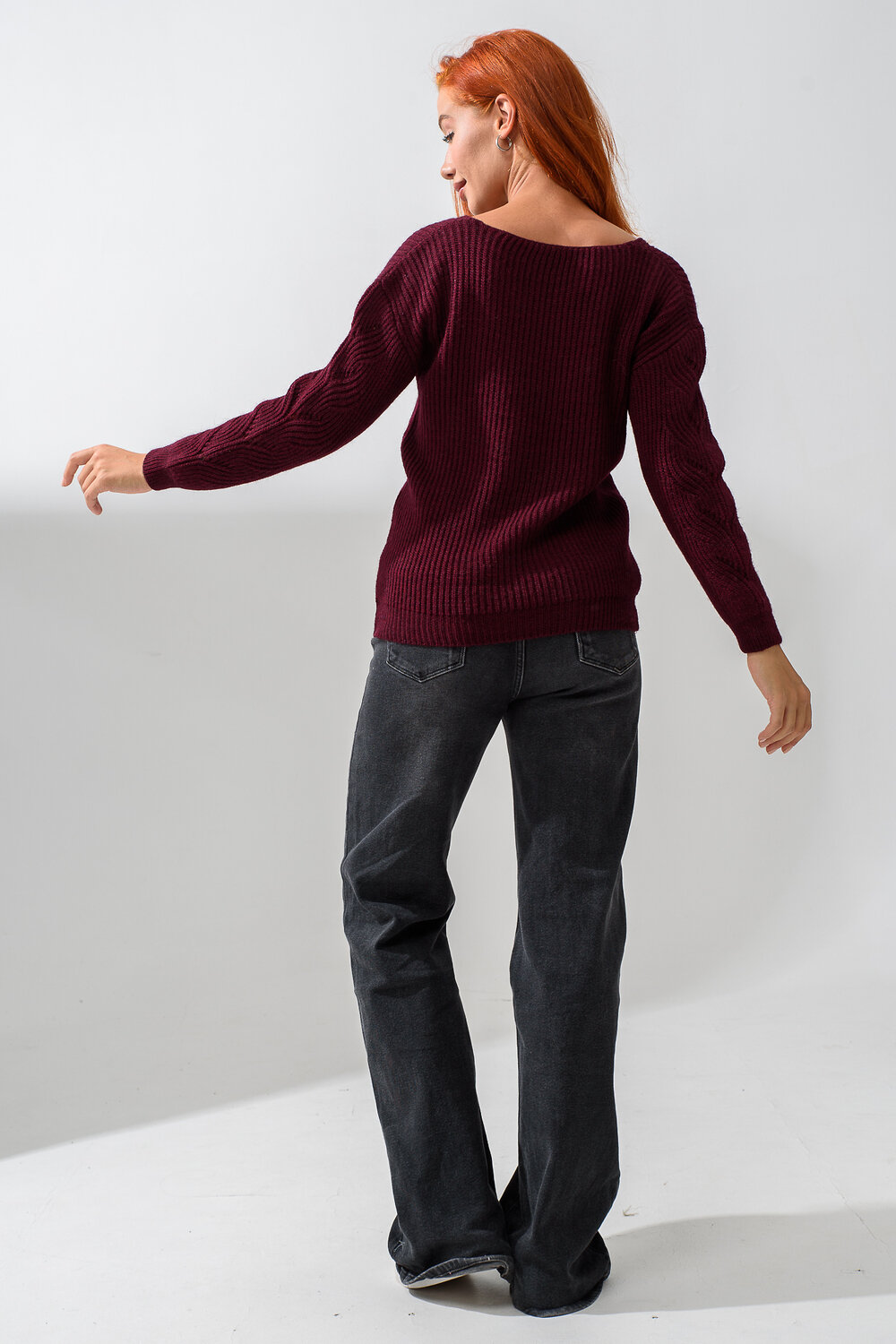 Натали Джемпер 558541 84503 бордовый