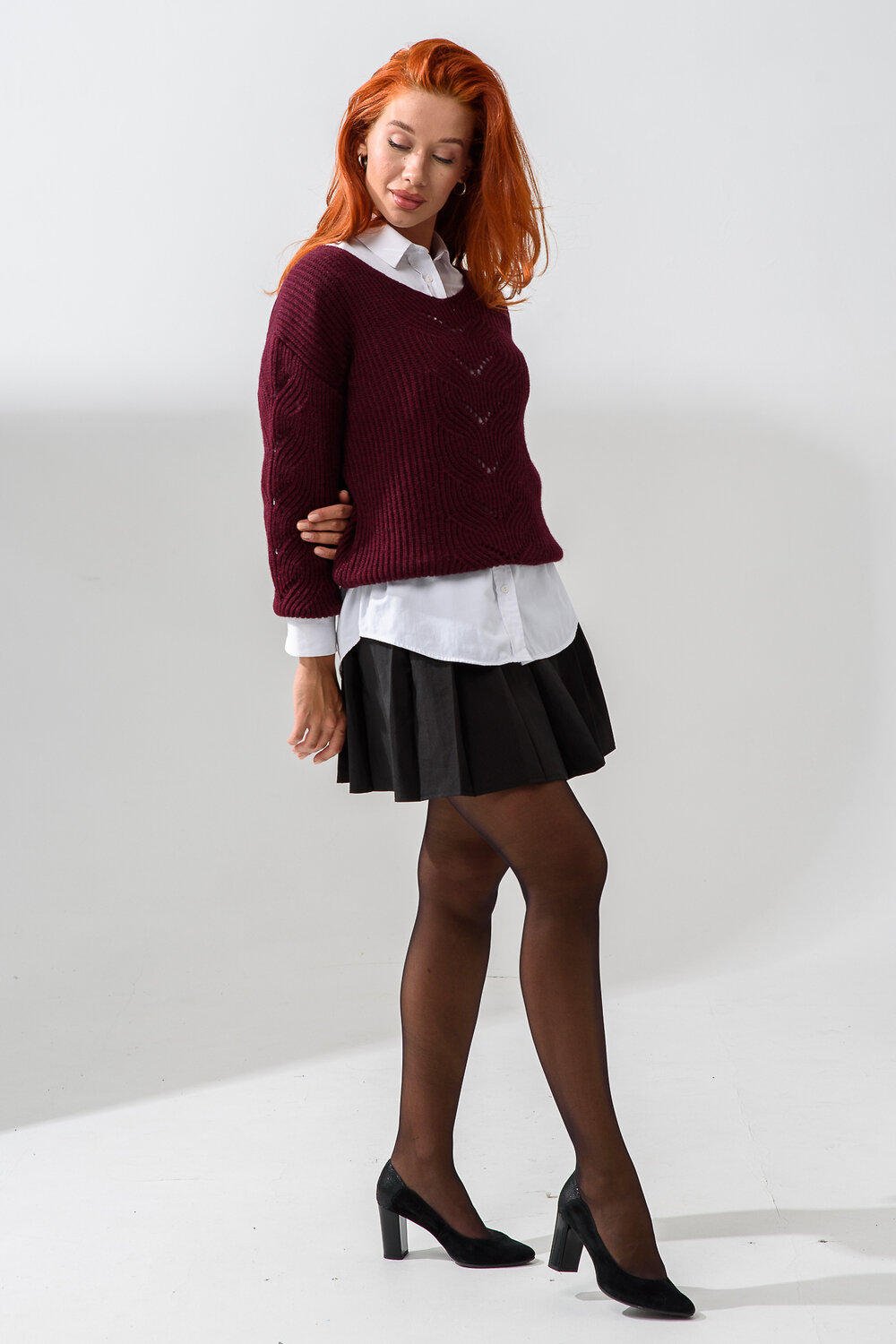 Натали Джемпер 558541 84503 бордовый