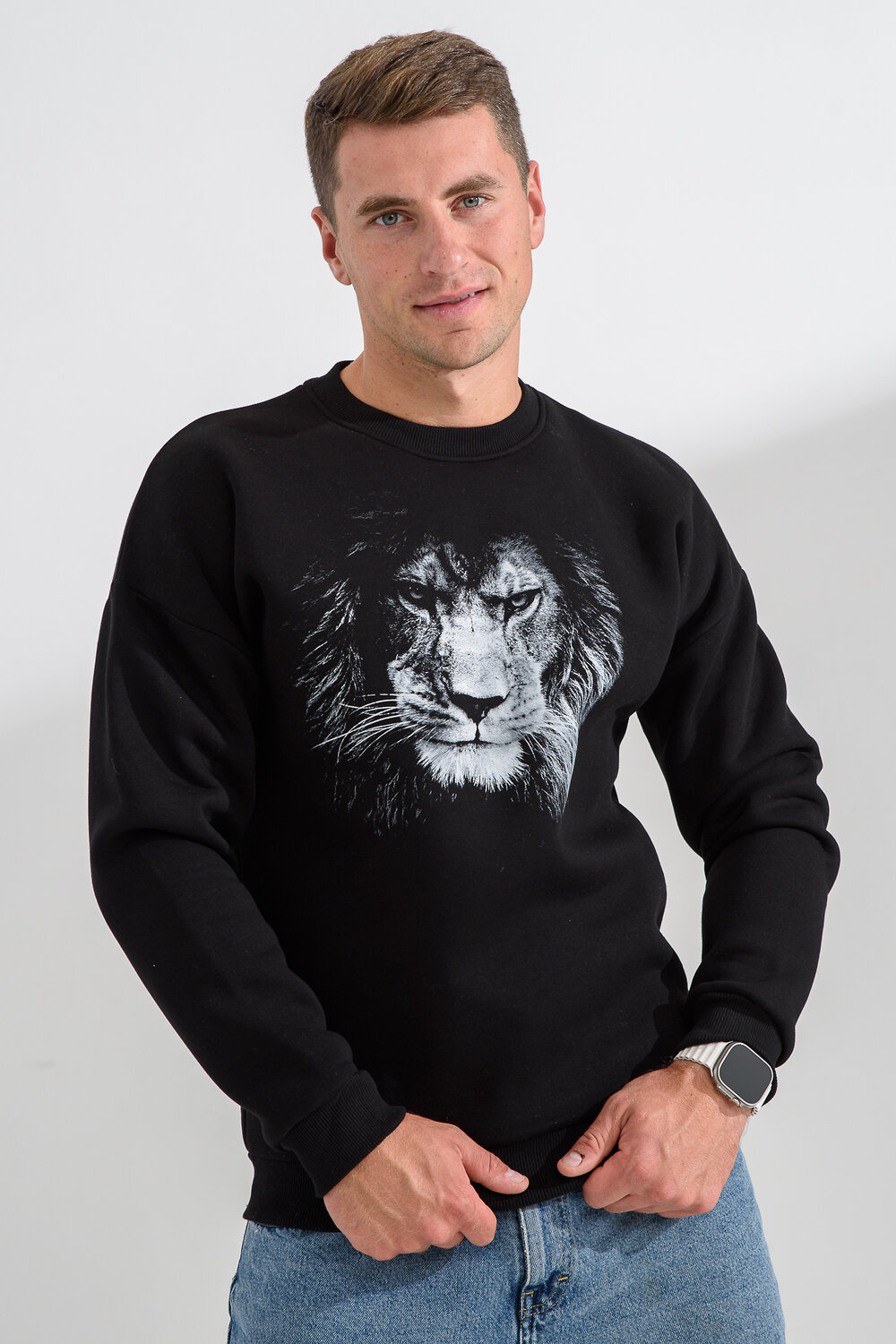 Натали Свитшот 560160 8559 черный+лев