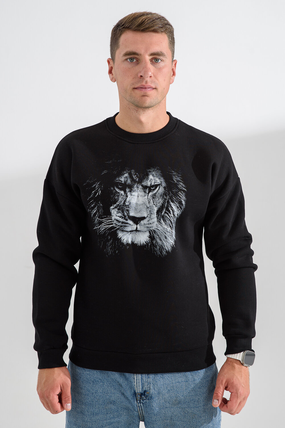 Натали Свитшот 560160 8559 черный+лев