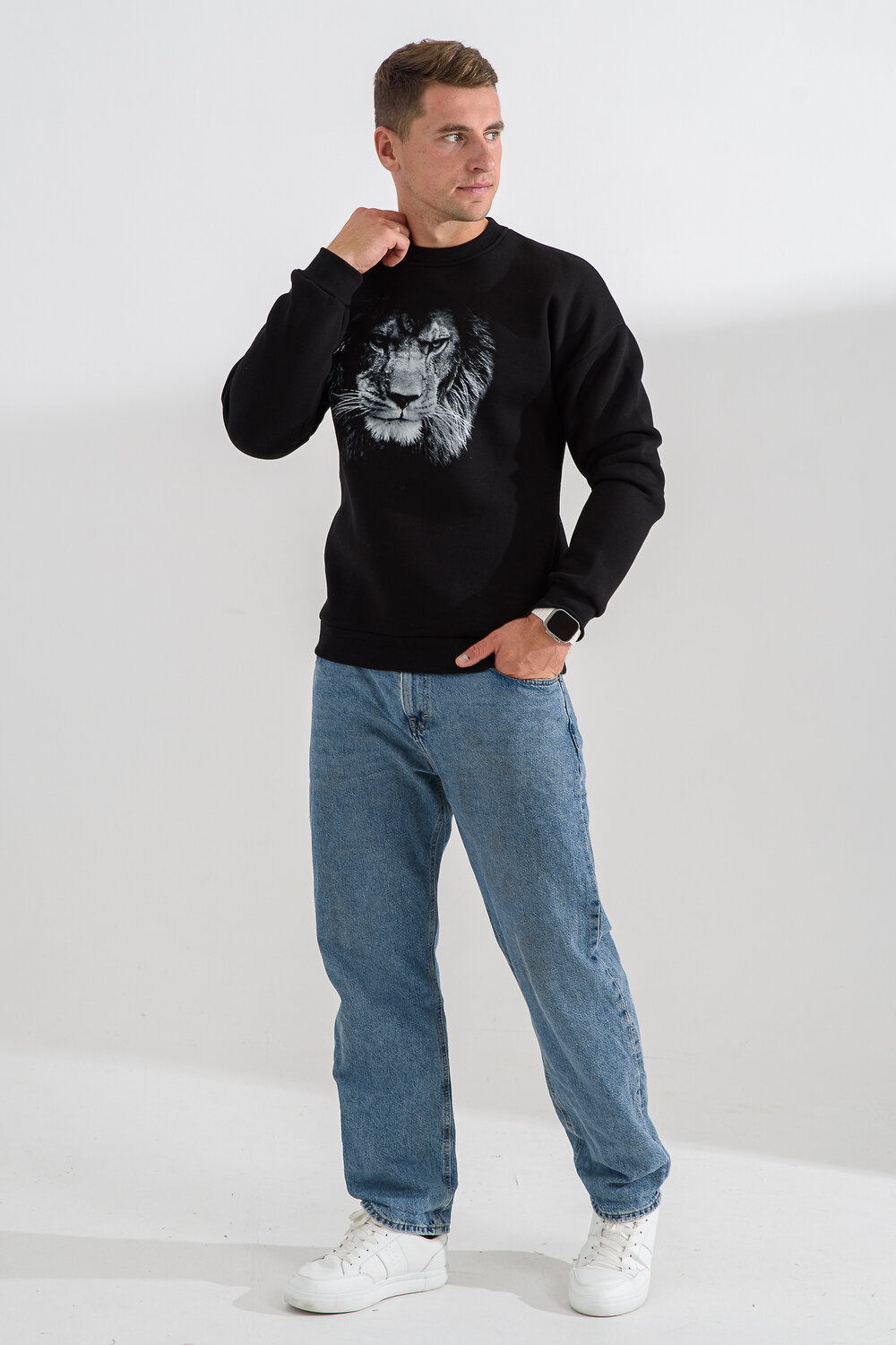 Натали Свитшот 560160 8559 черный+лев