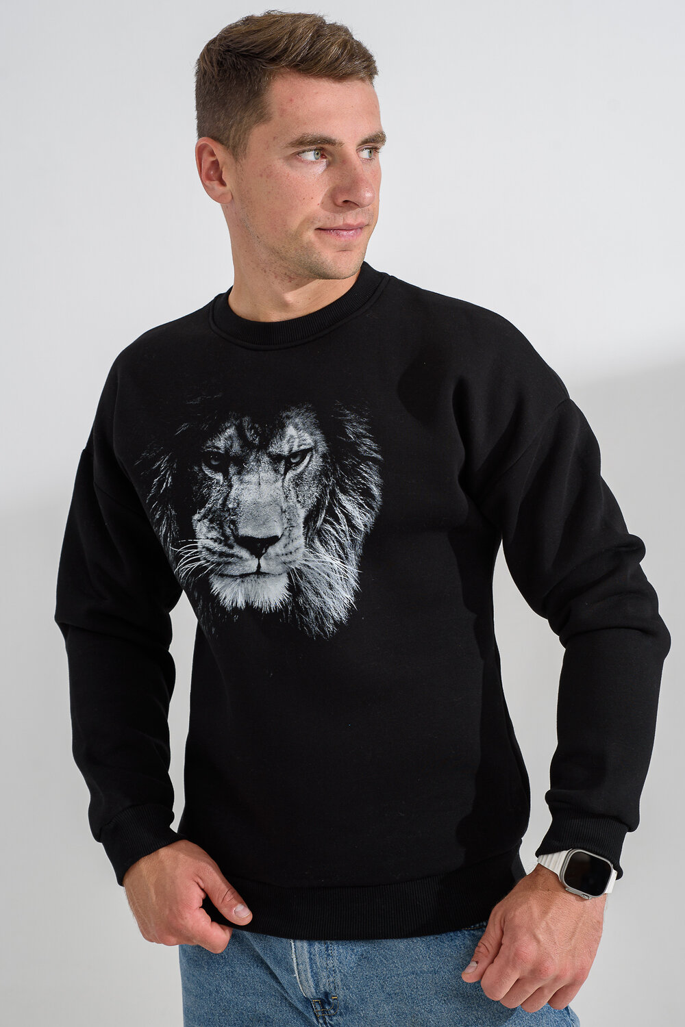 Натали Свитшот 560160 8559 черный+лев