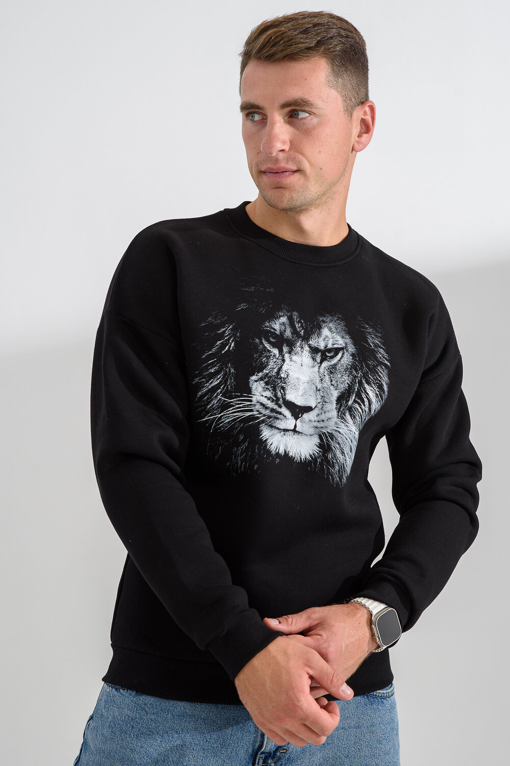 Натали Свитшот 560160 8559 черный+лев