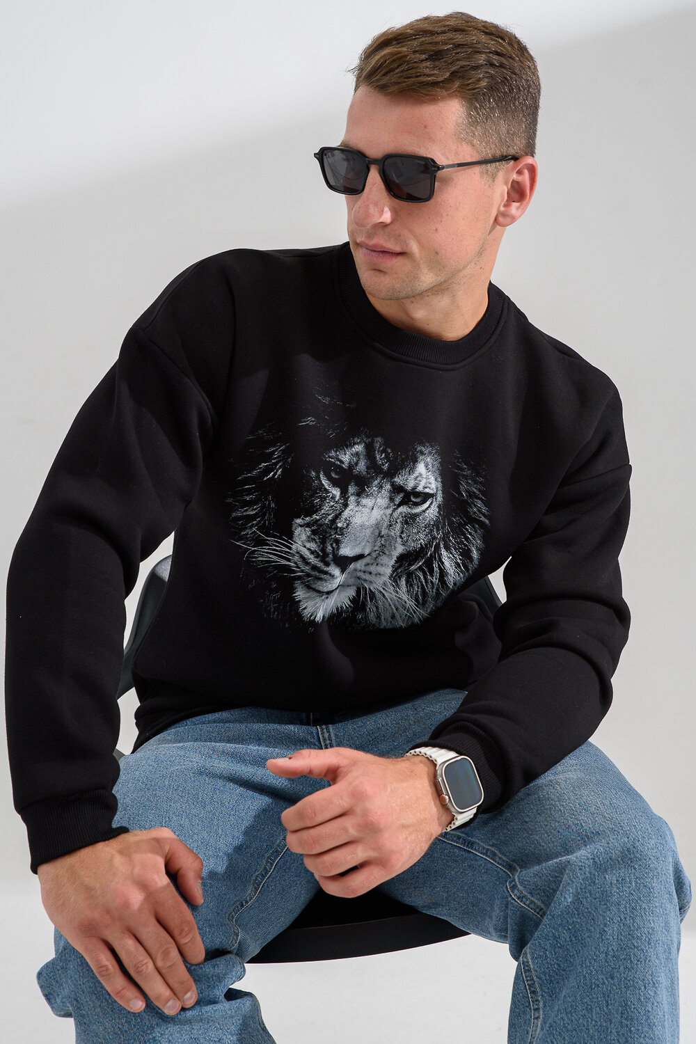 Натали Свитшот 560160 8559 черный+лев