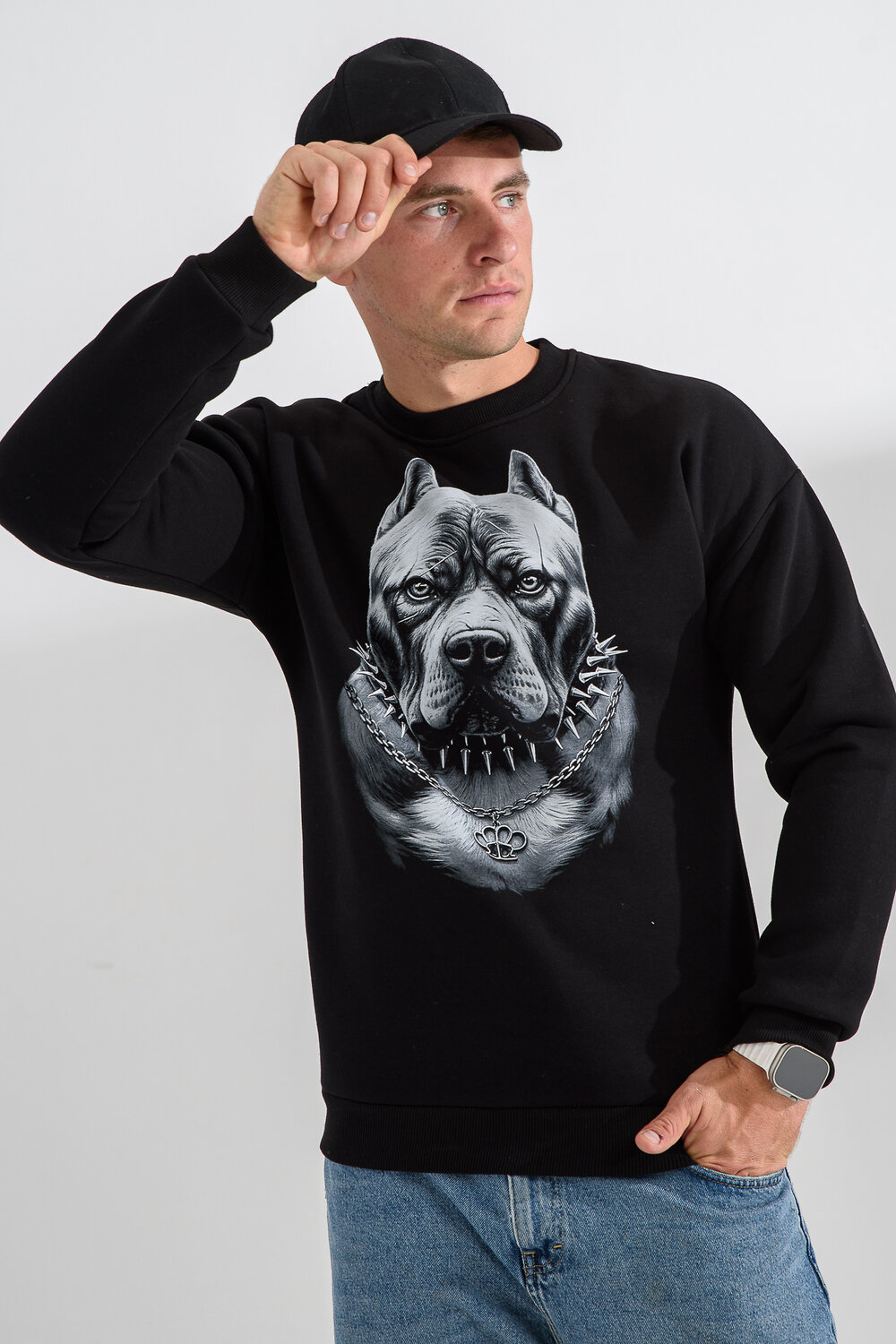 Натали Свитшот 560162 8559 черный+питбуль
