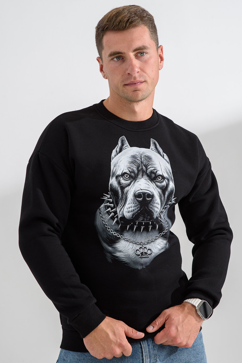 Натали Свитшот 560162 8559 черный+питбуль
