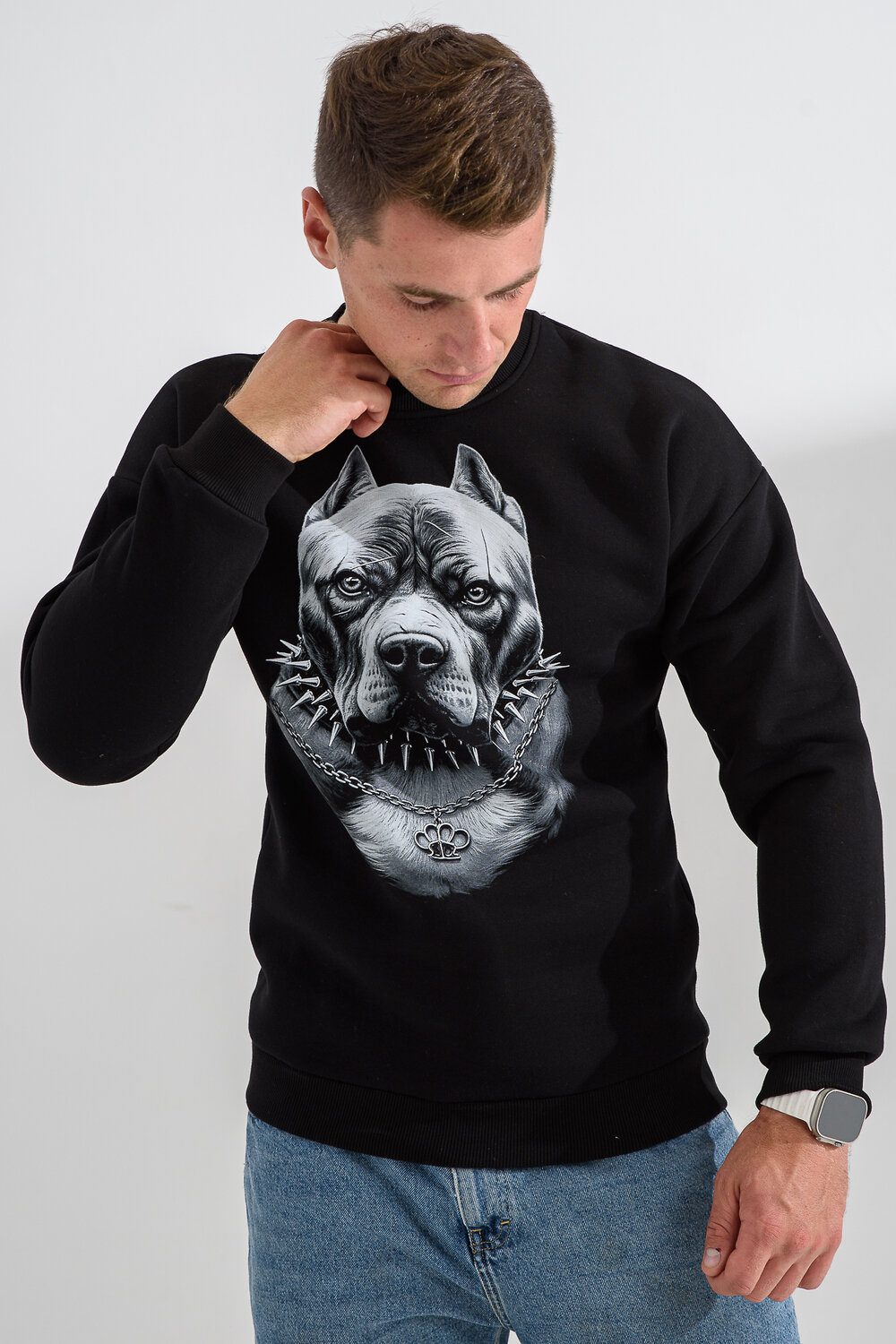 Натали Свитшот 560162 8559 черный+питбуль