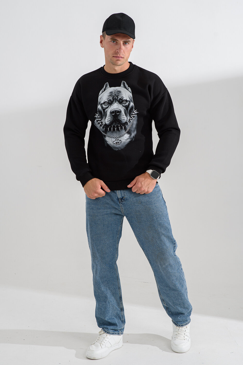 Натали Свитшот 560162 8559 черный+питбуль