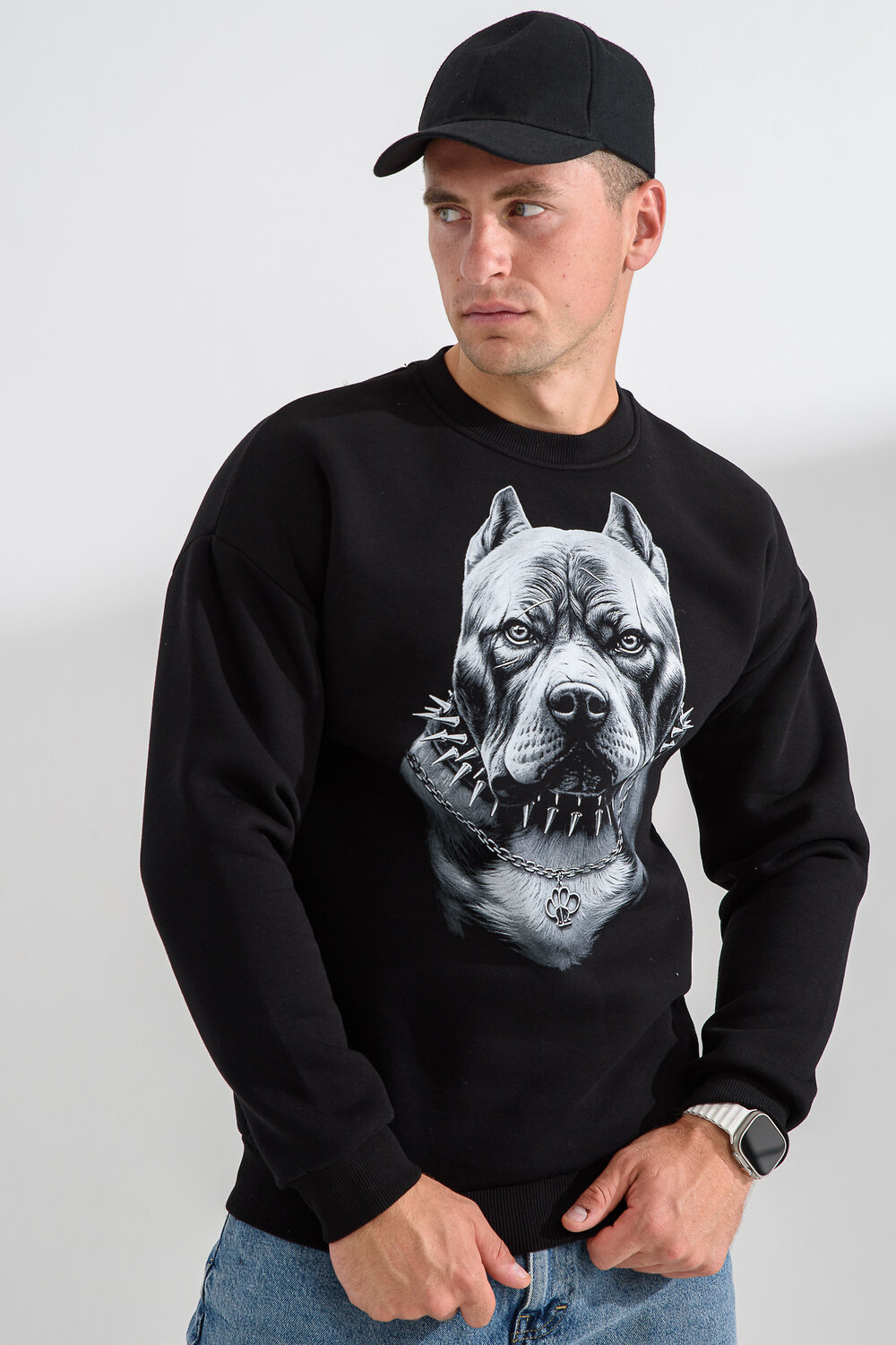Натали Свитшот 560162 8559 черный+питбуль
