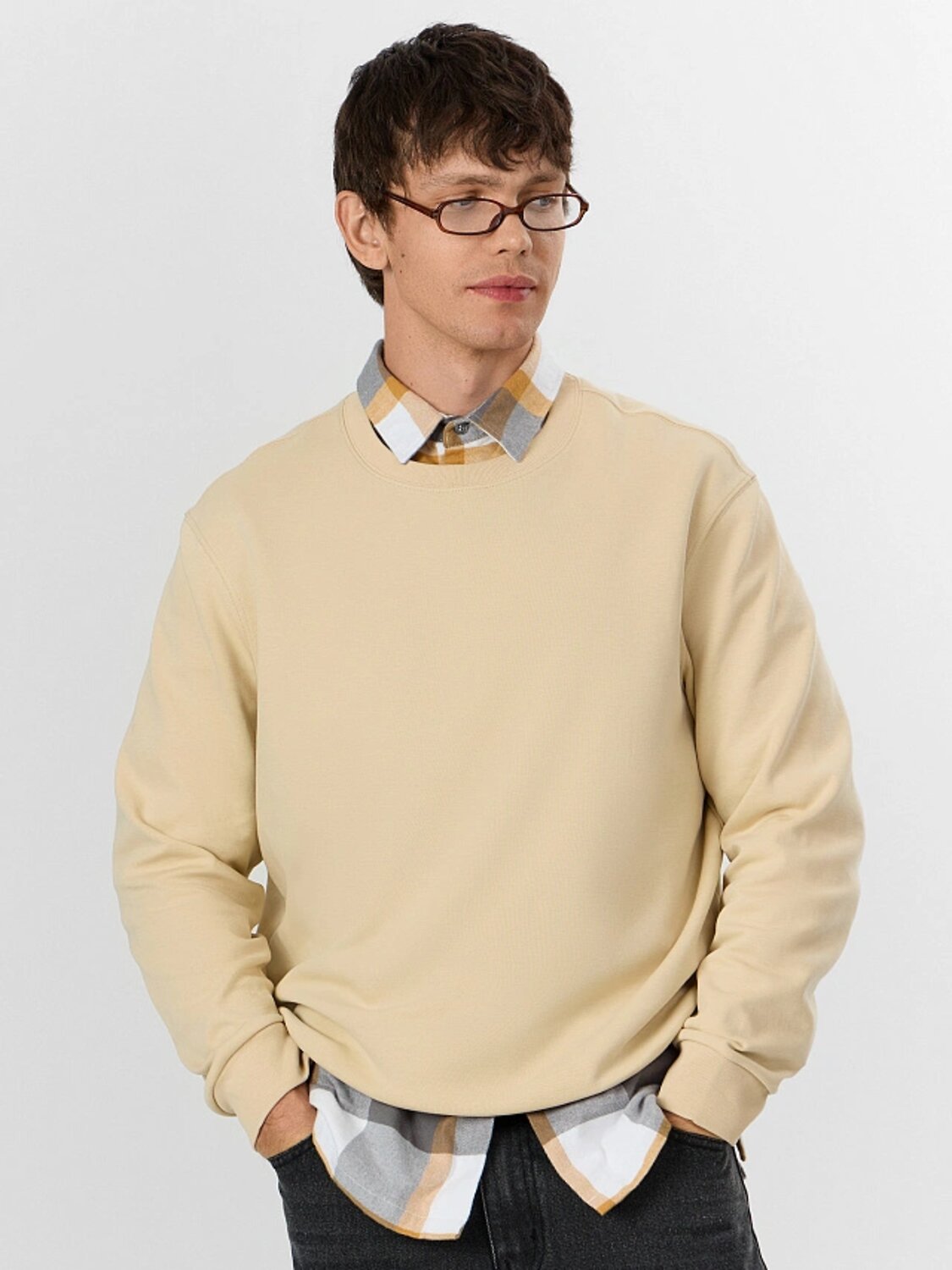 MARK FORMELLE Свитшот 560929 121939 холодный бежевый