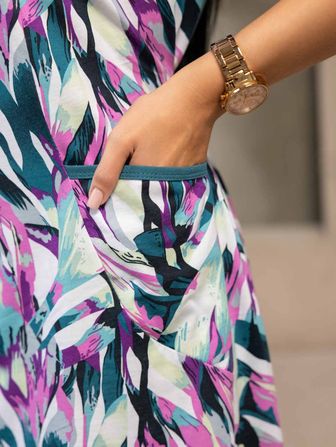 Текс-плюс Халат 561653 НФ-00227680 Бирюзовый,розовый,сиреневый