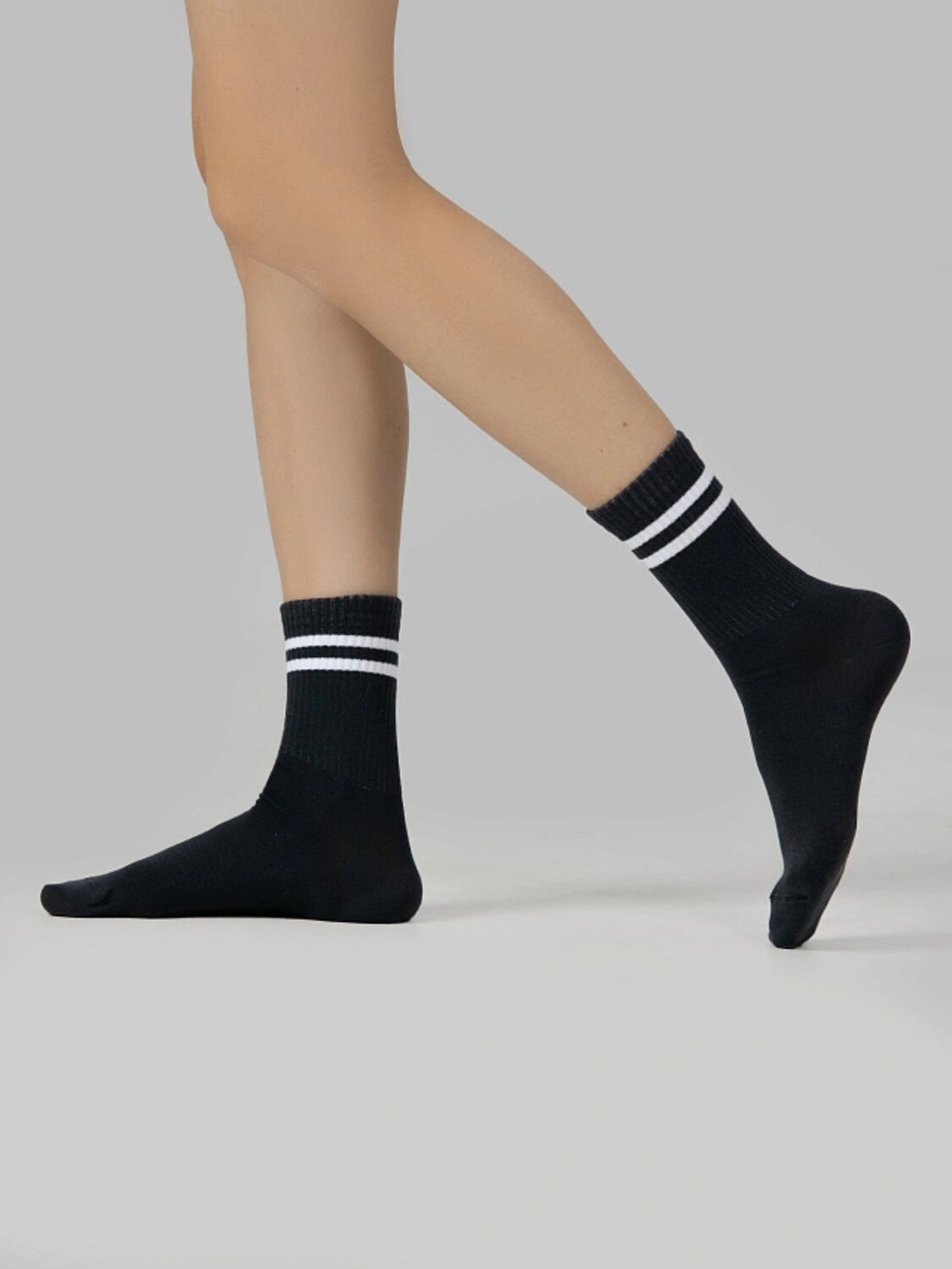 MARK FORMELLE Женские носки 562027 217A-574 графитовый /белый/ сер.меланж/