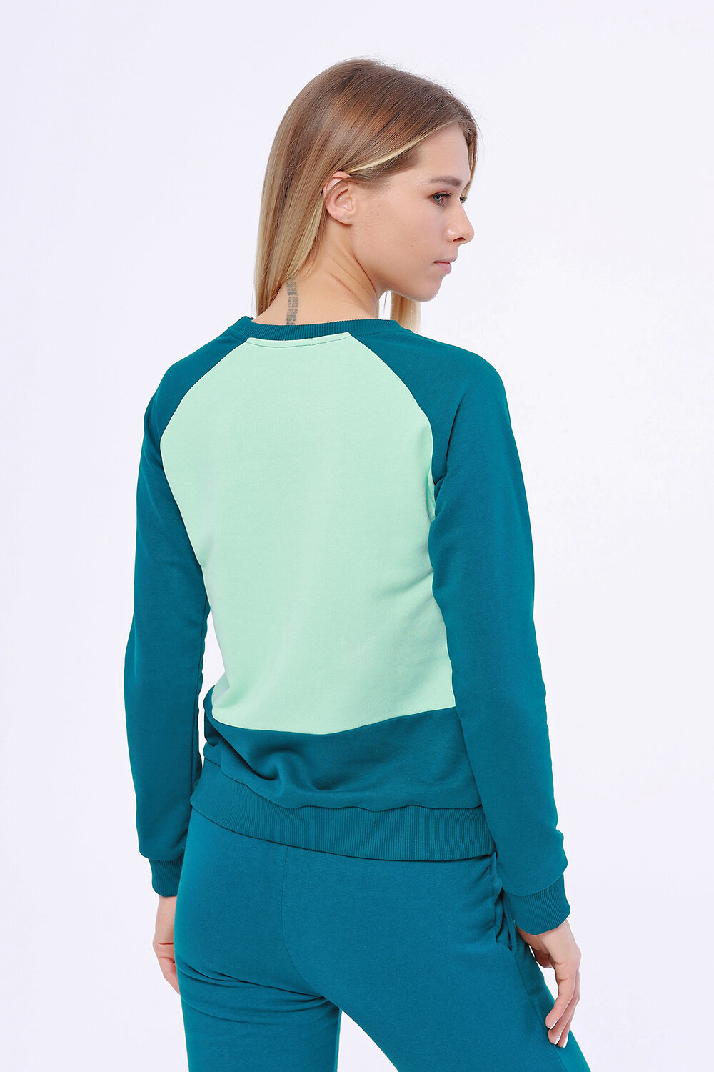 VISERDI Свитшот 90086 3124-мят 119530 Мятный/изумрудный