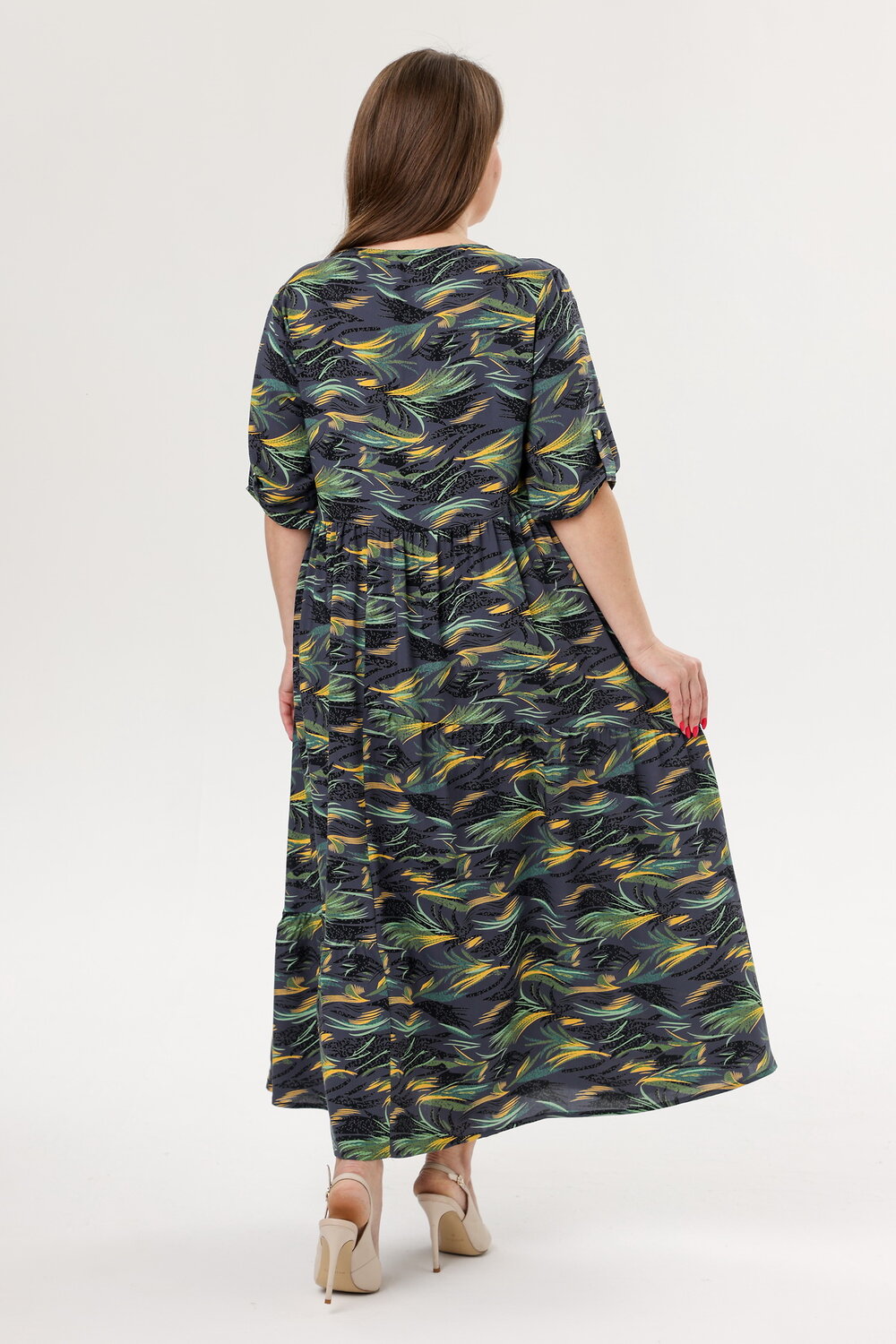 RISE Платье 563455 6079/03 Серый, зеленый