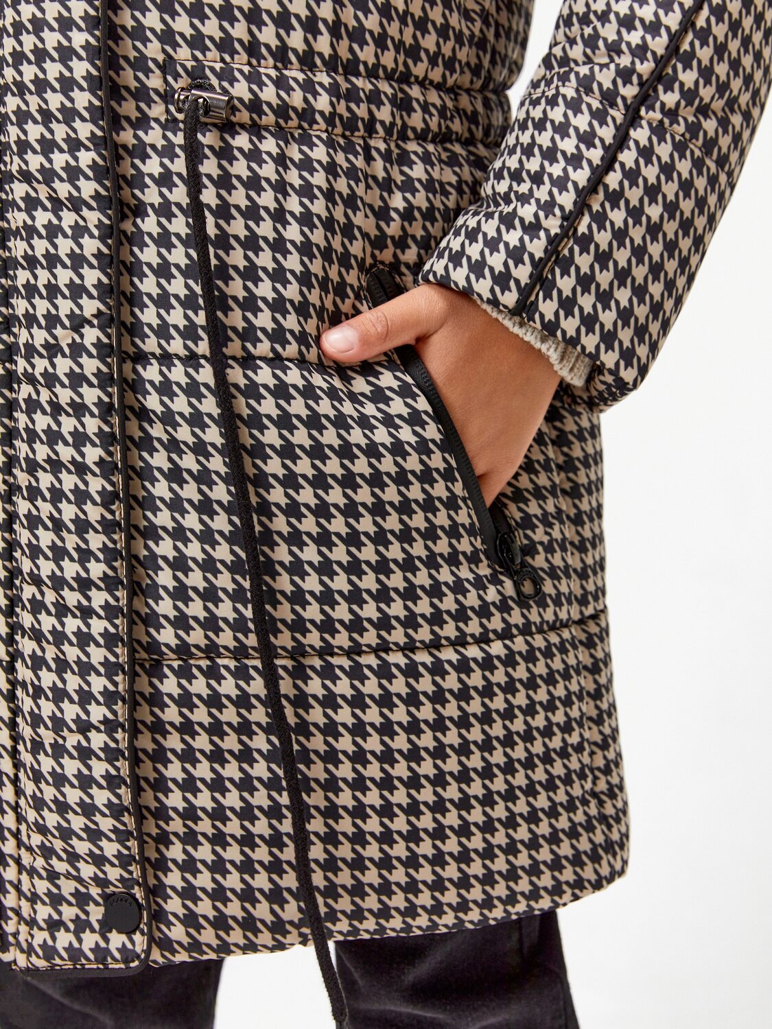 Acoola Пальто 564311 20220670018 бежевая клетка