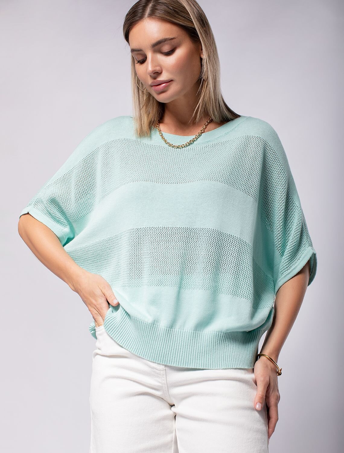 VILATTE Джемпер 564380 D39.277 аквамарин