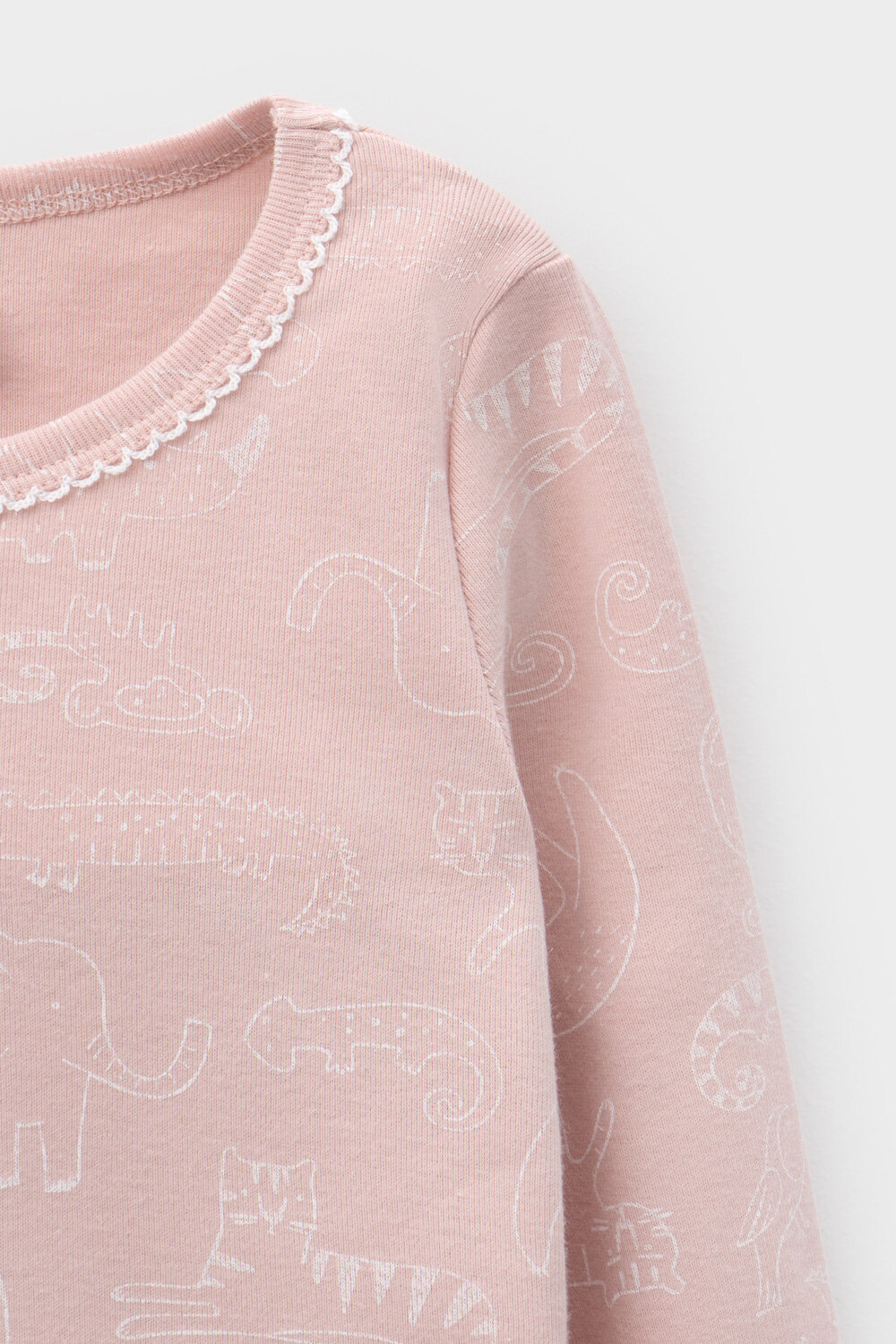 CROCKID Пижама 565000 К 1601/24 зоопарк на дымчатой розе