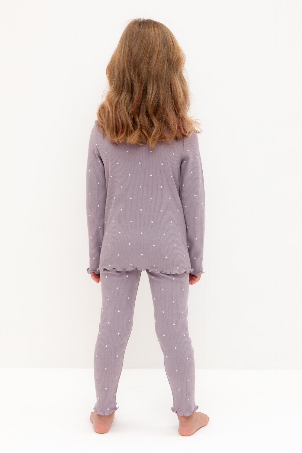 CROCKID Пижама 565004 К 1618 морской туман, мини сердечки