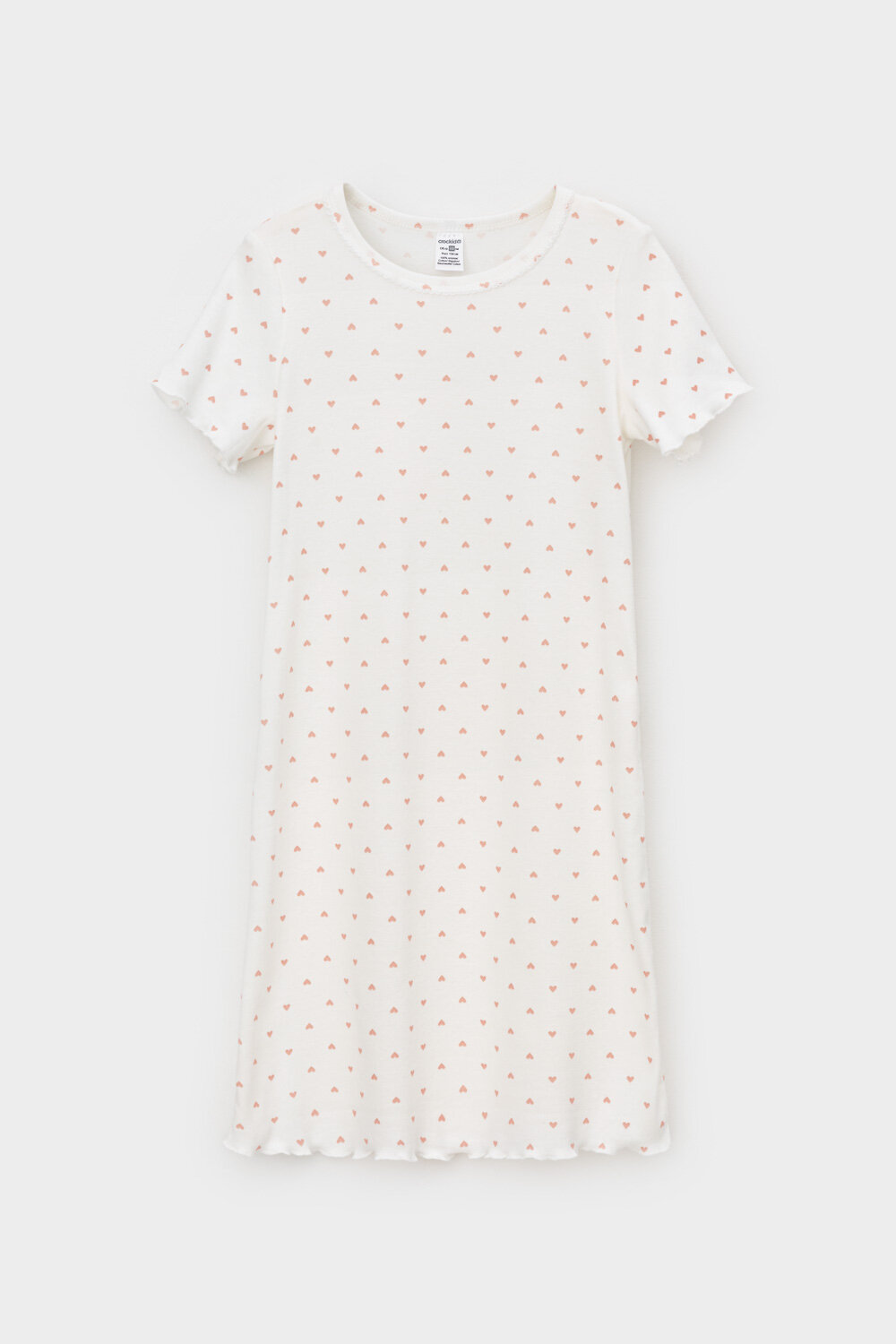 CROCKID Сорочка 565072 К 1180/24 сердечки на сахаре
