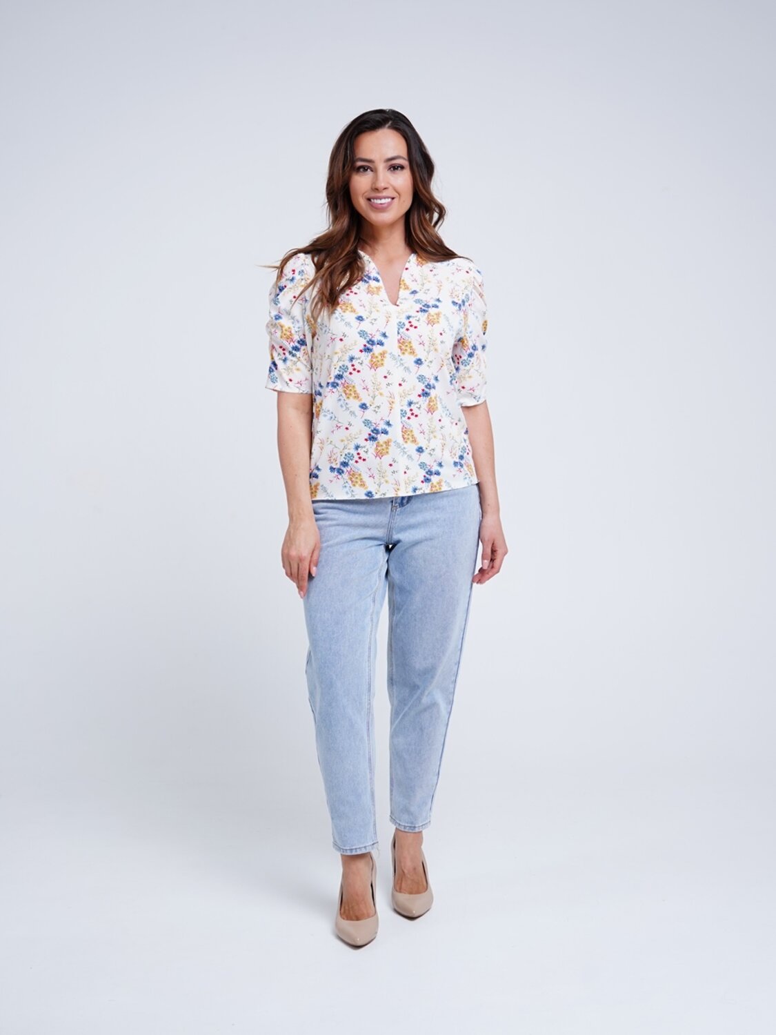 AandOstudio Блузка 566121 Б10014А  молочный