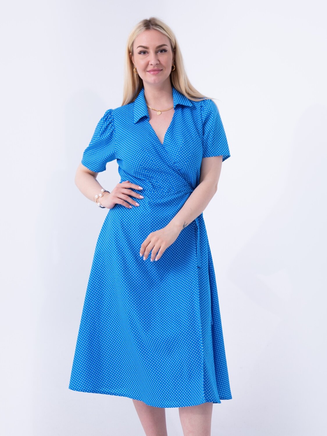 AandOstudio Платье 566165 П60011 василек