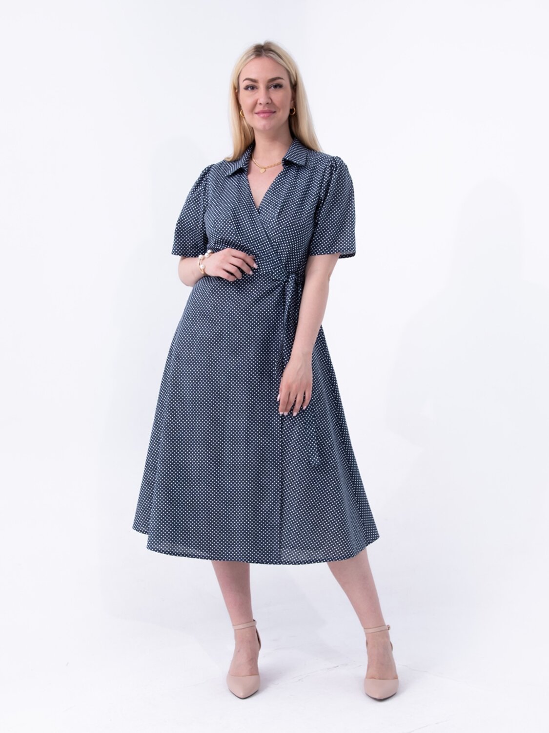 AandOstudio Платье 566166 П60011А темно-синий