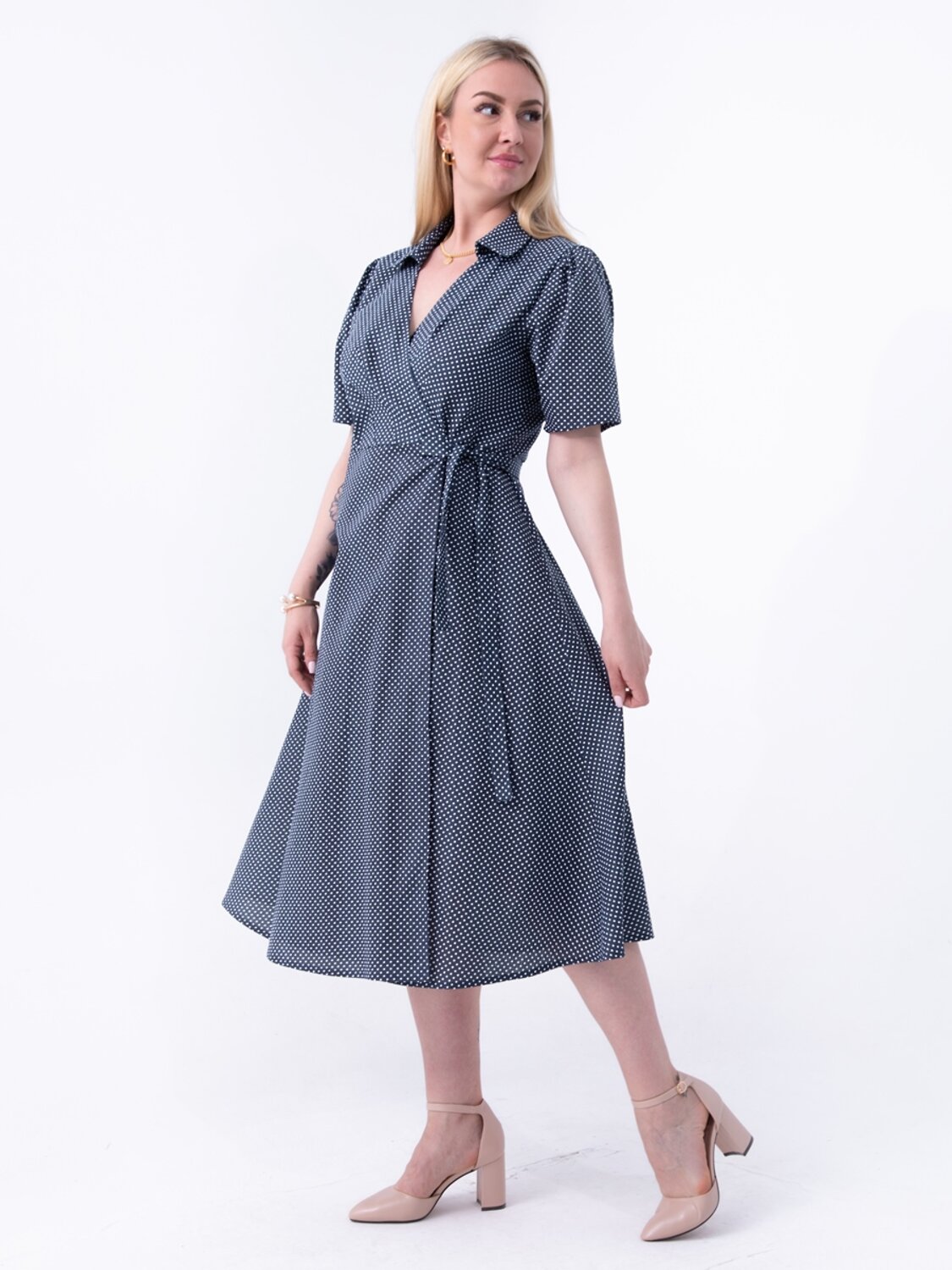 AandOstudio Платье 566166 П60011А темно-синий