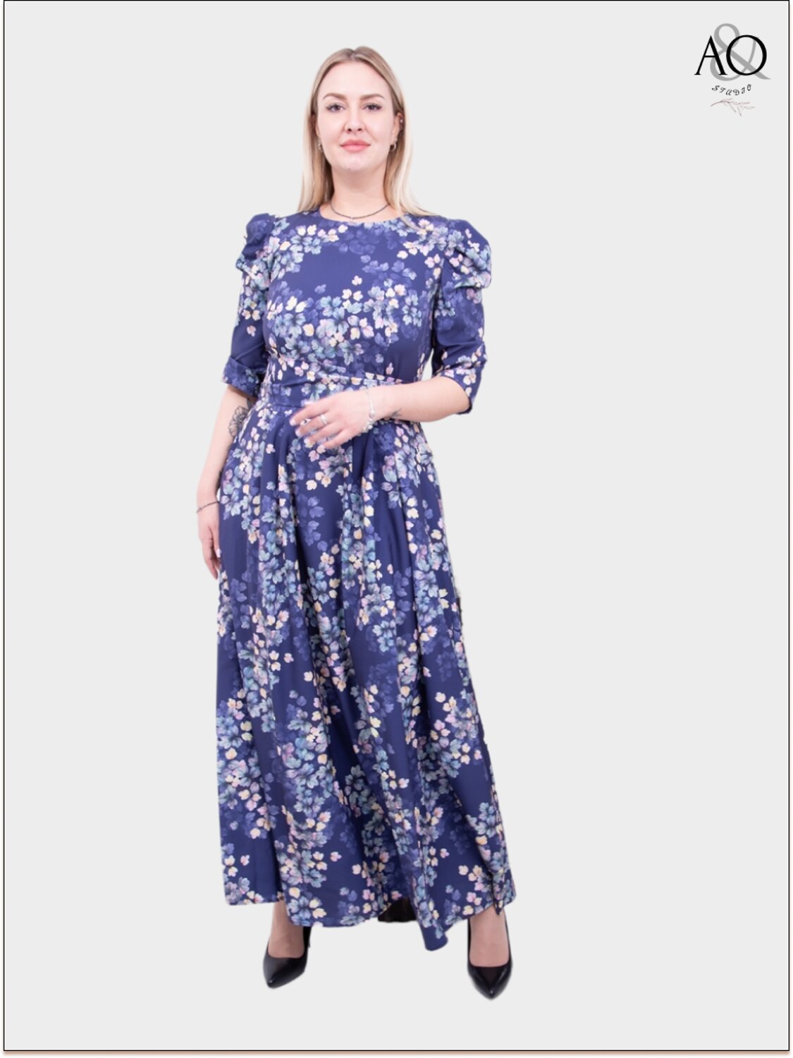 AandOstudio Платье 566168 П60017 синий