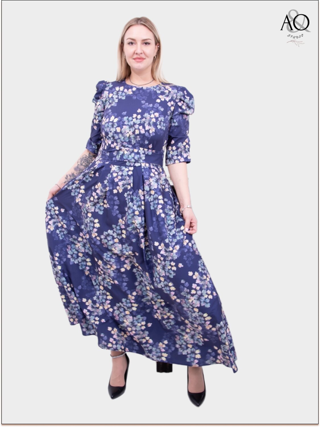 AandOstudio Платье 566168 П60017 синий