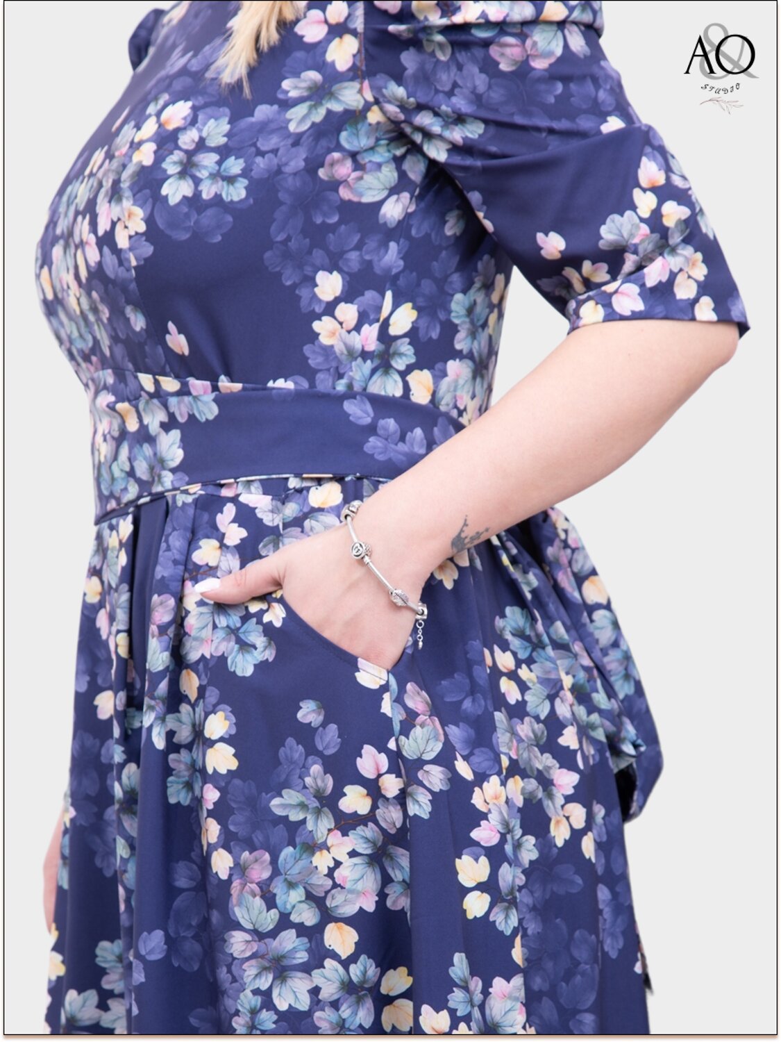 AandOstudio Платье 566168 П60017 синий