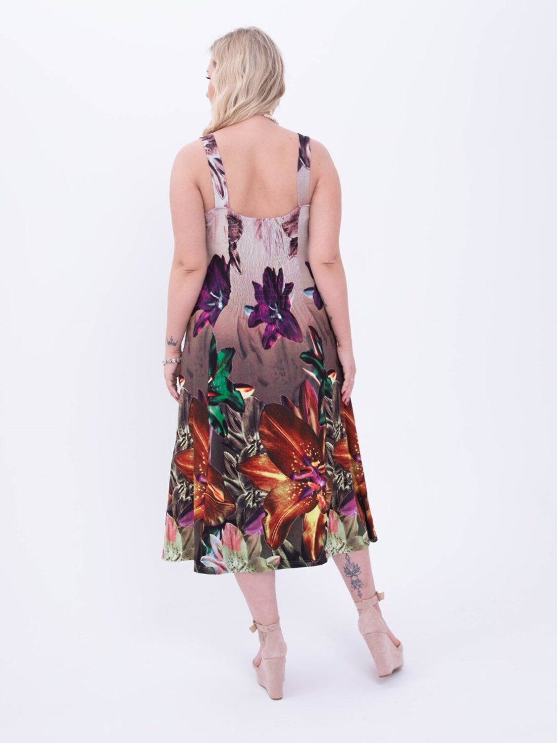 AandOstudio Сарафан 566183 С90008 бежево-коричневый