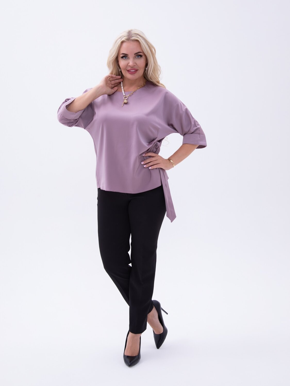 AandOstudio Блузка 566193 Б10030А сиреневый