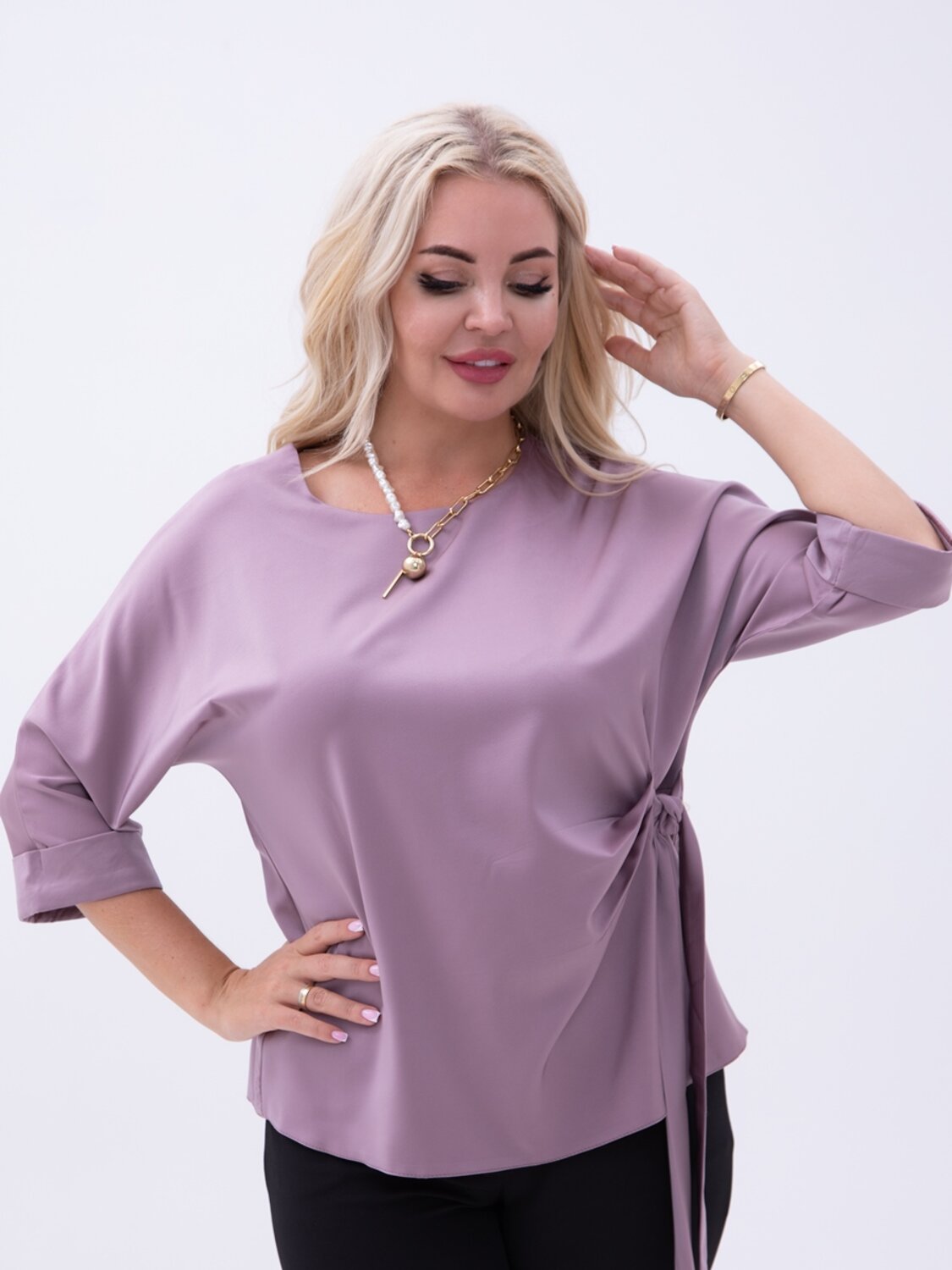 AandOstudio Блузка 566193 Б10030А сиреневый