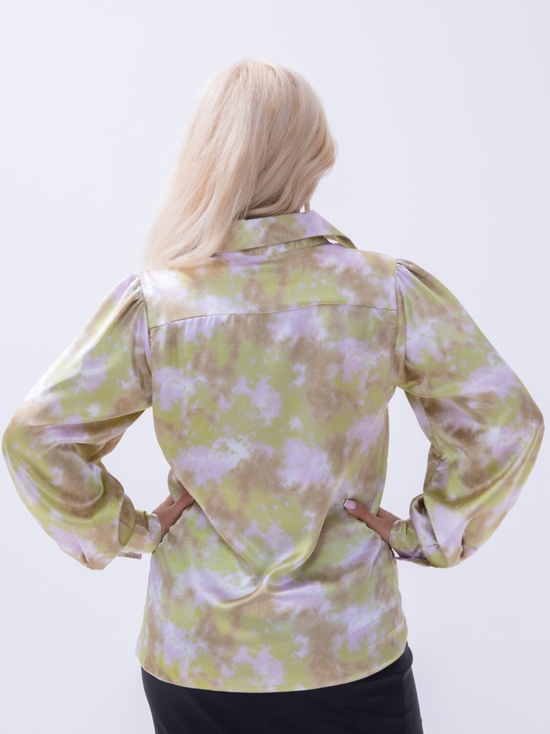 AandOstudio Блузка 566195 Б10031А фисташково-молочный