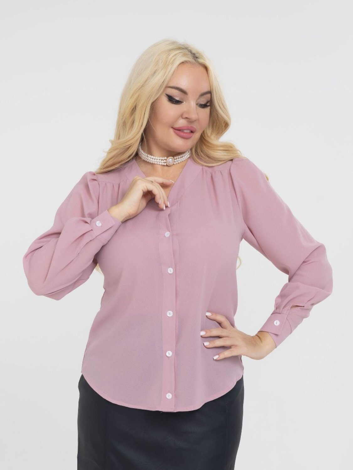 AandOstudio Блузка 566217 Б10037Б светло-сиреневый