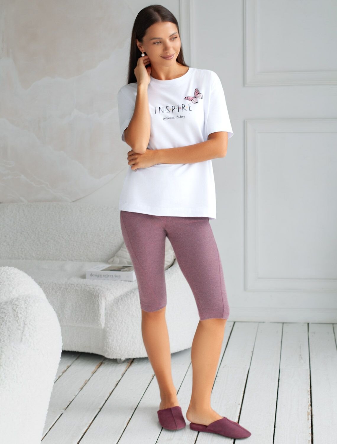 VILATTE Футболка 567423 D49.136 белый_inspire