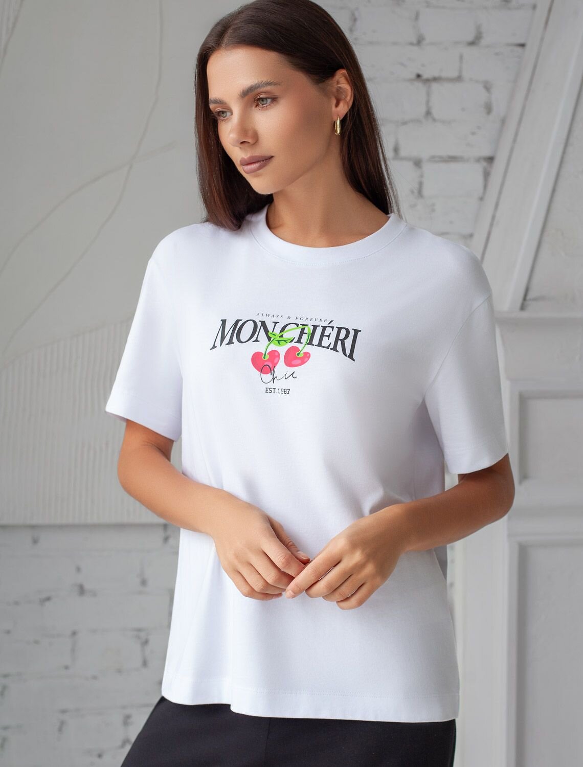 VILATTE Футболка 567424 D49.136 белый_moncheri