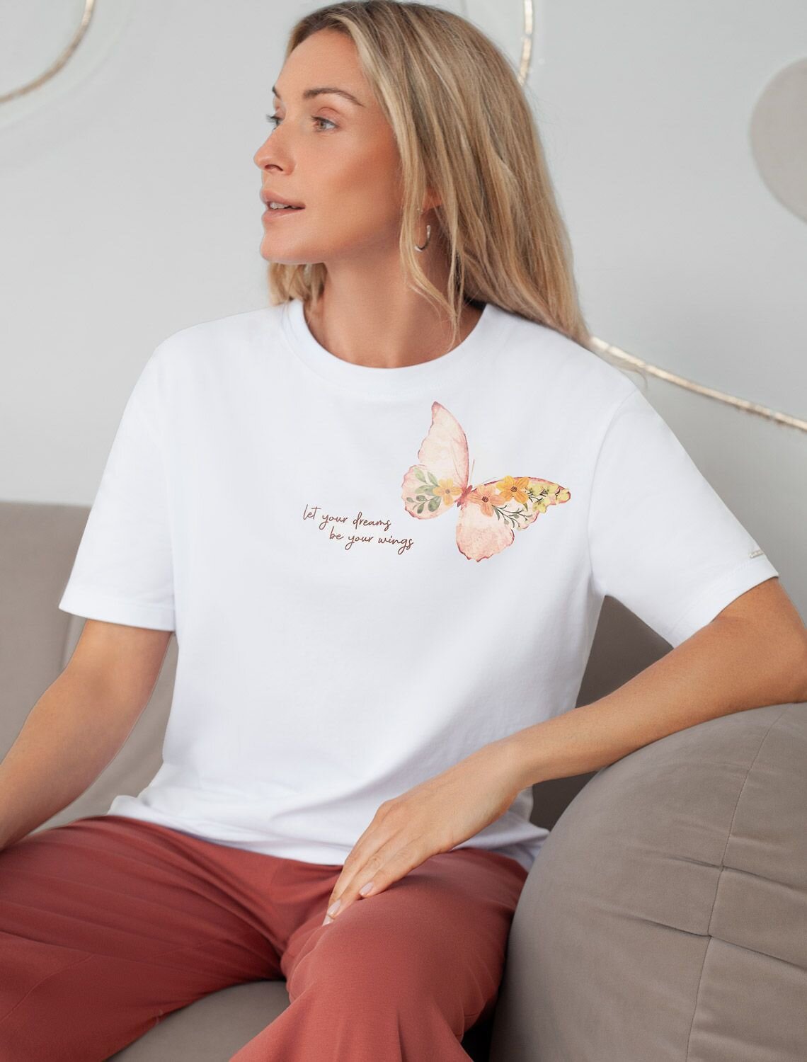 VILATTE Футболка 567425 D49.136 белый_wings