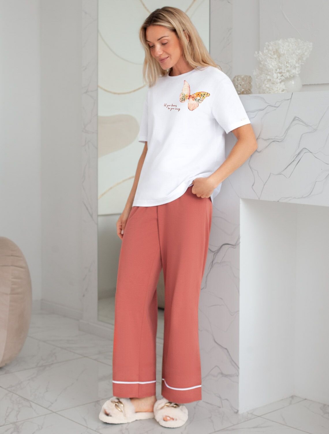 VILATTE Футболка 567425 D49.136 белый_wings