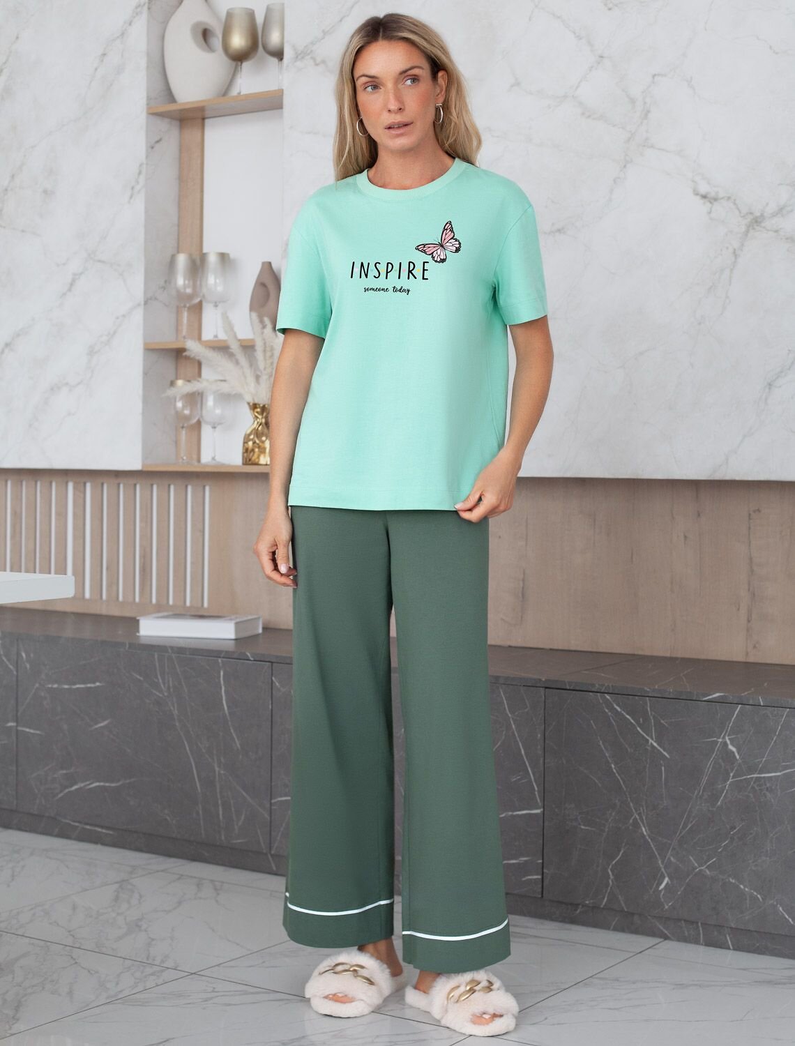 VILATTE Футболка 567426 D49.136 мятный_inspire