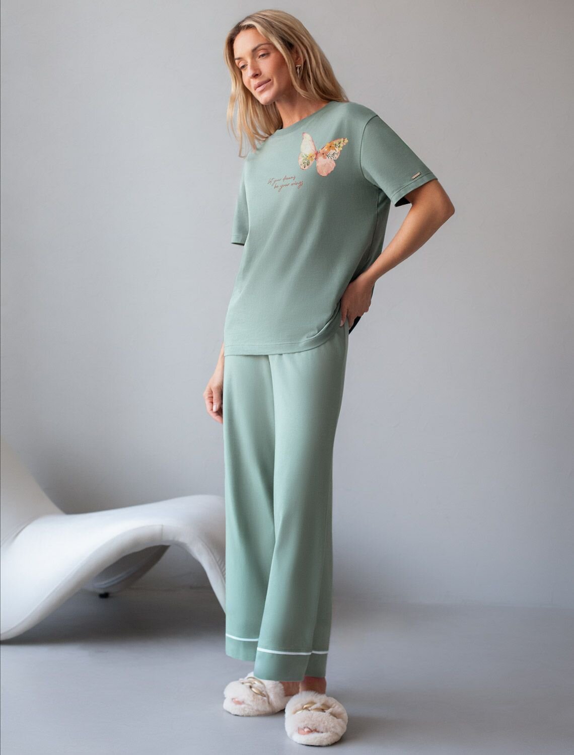 VILATTE Футболка 567427 D49.136 св.оливковый_wings