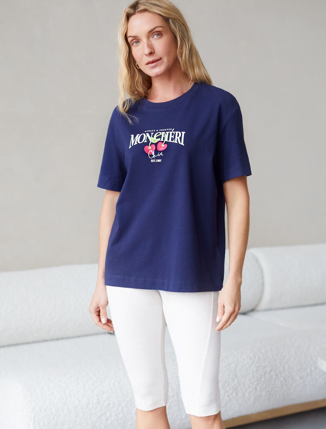 VILATTE Футболка 567428 D49.136 т.синий_moncheri