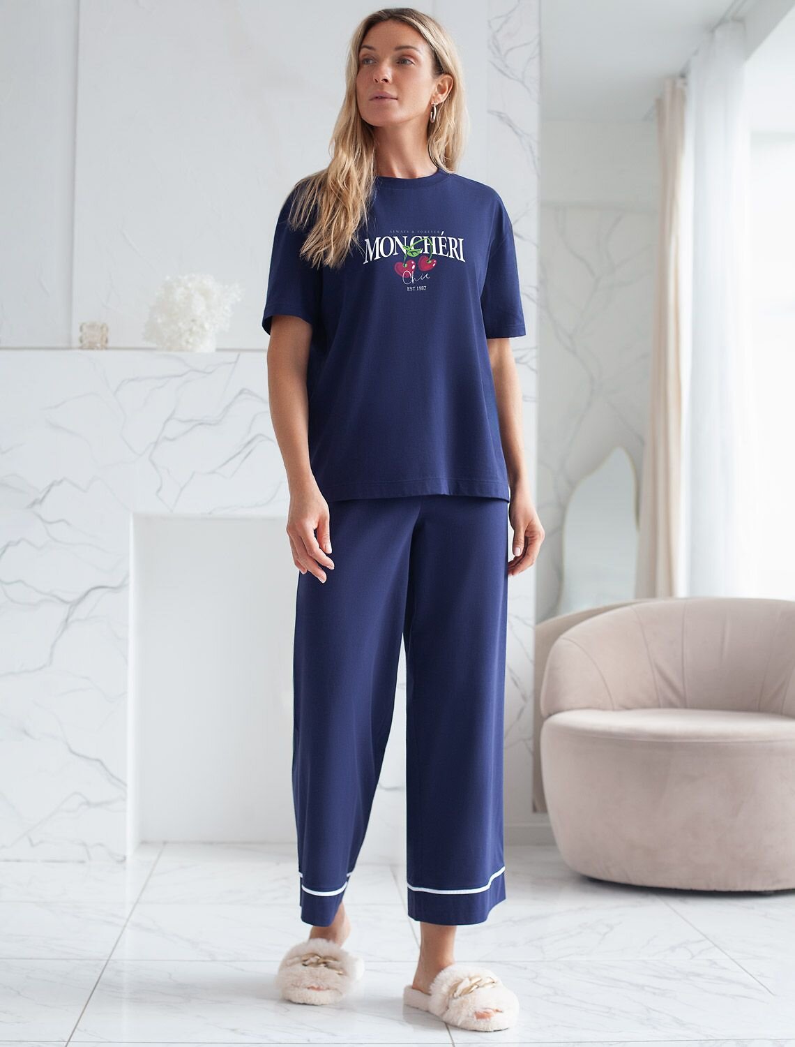 VILATTE Футболка 567428 D49.136 т.синий_moncheri