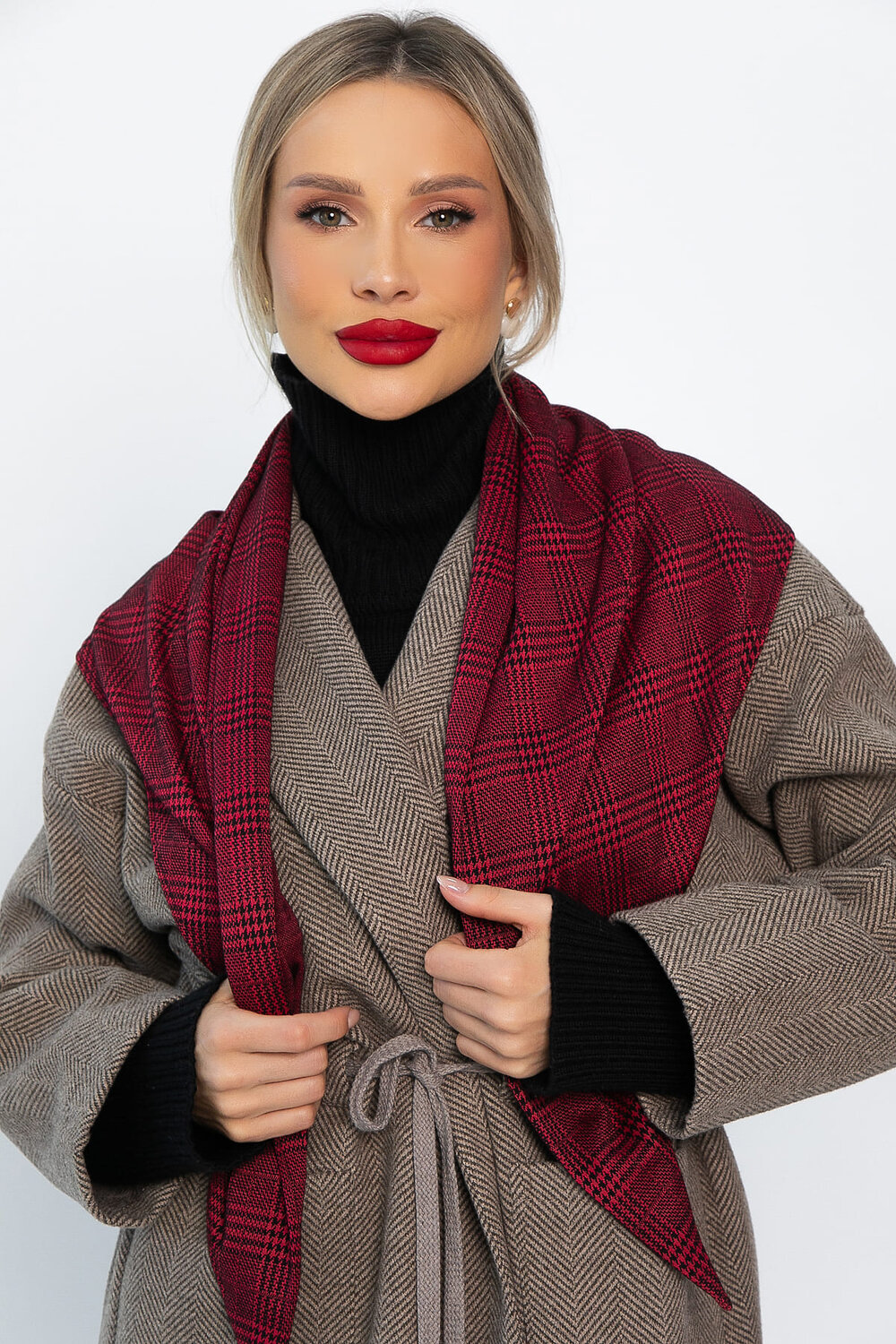 LT Collection Косынка 567780 КО23-23М бордовый