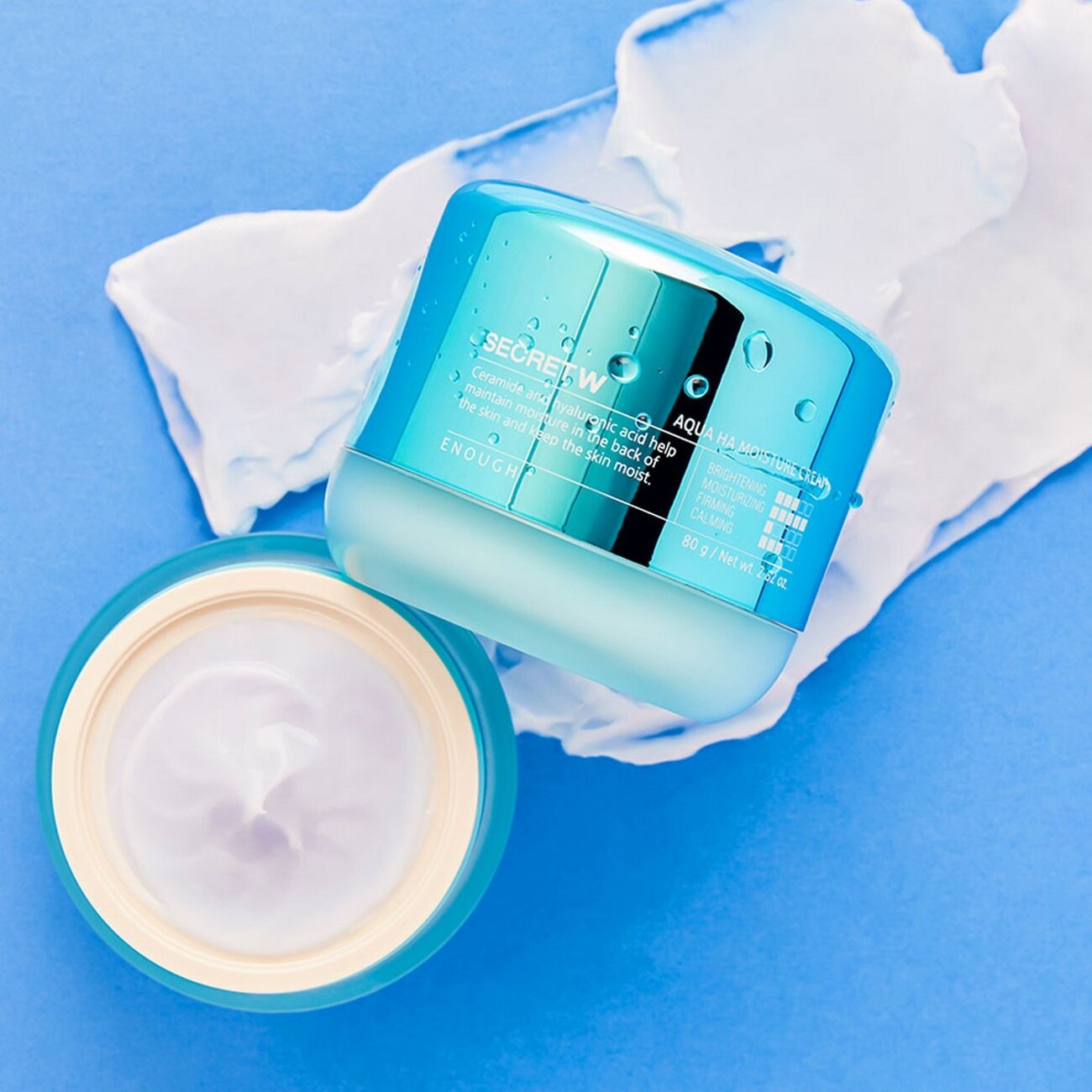 Enough Крем для лица увлажняющий с церамидами и гиалуроновой кислотой / Secret With Acua HA Moisture Cream, 80 г 567924 24220 