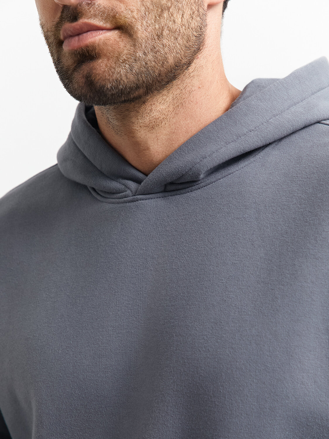 Omsa Худи 568029 OmU 2045С Худи муж. OVERSIZE утепленное, CO+PE Grigio (Серый)