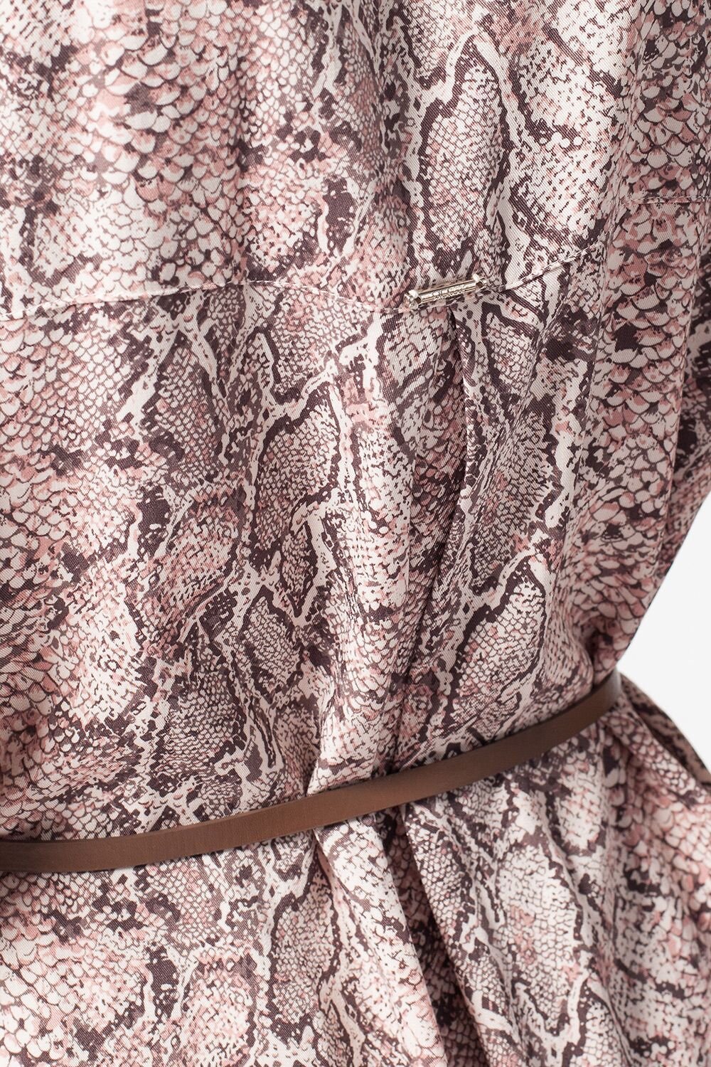 VILATTE Платье 568075 D22.460 пудровый-кофейный