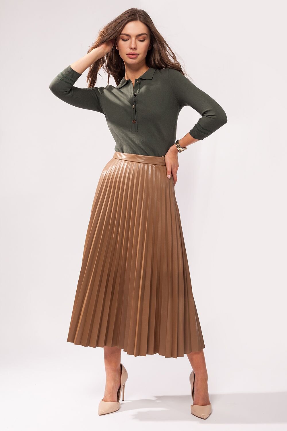 VILATTE Джемпер 568143 D39.463 оливковый