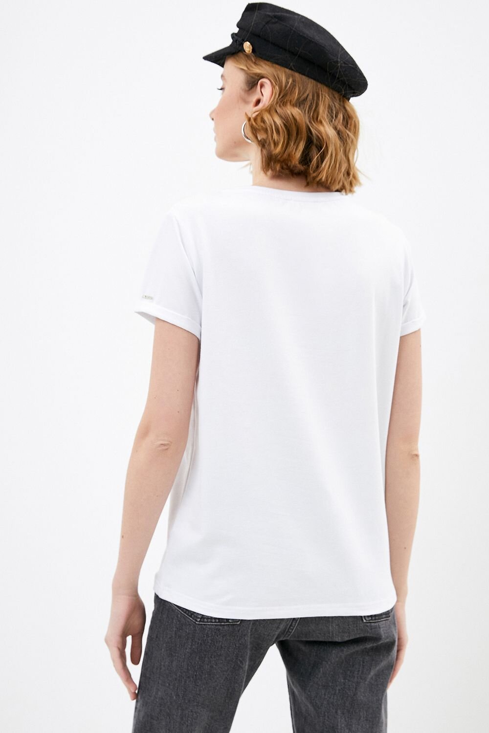 VILATTE Футболка 568166 D49.715 белый_буквы